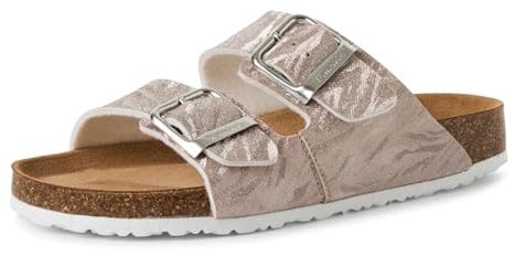Tamaris Pantolette Damen Flach metallic,EU 41