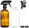 Glassprühflasche 2er Set Sprühflasche 500ml Sprühflasche Glas Sprühflasche Klein Glasflasche Sprühflasche Wiederverwendbare Zerstäuber Leere Sprühflasche für Küche Bad Wasser (6 Stück)