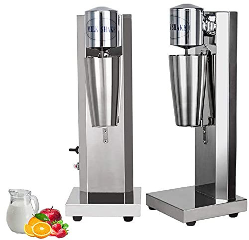 Cabeza Única Fabricante De Batidos Acero Inoxidable Comercial Batidora Batidora Eléctrica Para Helados Licuadora De Batidos Con Taza De 750Ml(180 W, 18000 Rpm)
