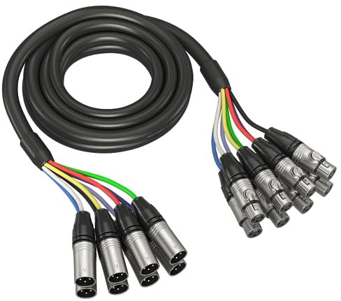 Behringer GMX-300 Gold Performance Cable multinúcleo de 8 vías de 3 m (10 pies) con conectores XLR
