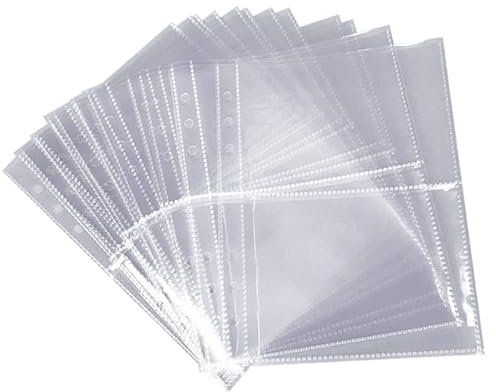 Fotoalbum-Nachfüllseiten, 120 Taschen, für 10 x 15 cm große Fotos, 30 Seiten hochwertige, transparente Seiten, jede Fotoseite bietet Platz für 4 Bilder