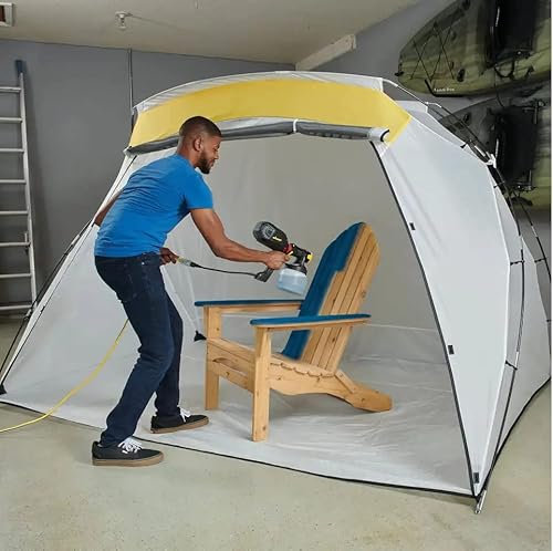 Spray Paint Tent Booth LARGE Protective Floor and Door included Furniture refurbishment
