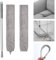 Retractable Gap Dust Cleaner, Including A Replacement Cloth Cover, Microfiber Gap Duster Brush with Extension Pole, Detachable and Washable Gap Cleaner, for Sofa Bed Furniture Bottom Cleaning (Grey)