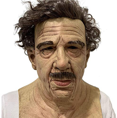 KENANLAN Kopfbedeckung Obdachlose Alte Männer, Halloween, Latex, Gesichtsbedeckung Alte Männer, Halloween-Kostümkopf Maskerade, Realistische Kopfbedeckung (Sortierte Farbe)