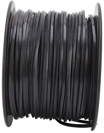 Hilo de Desbrozadora, Hilo de Desbrozadora de Hilo Cuadrado de 3,3 Mm/0,13 Pulgadas Reemplazo de Hilo de Desbrozadora de Césped Negro de Nailon de Alta Eficiencia para (100