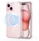 ESR for iPhone 15 Case, Compatible with MagSafe, Military-Grade Protection, Yellowing Resistant, Scratch-Resistant Back, Magnetic Phone Case for iPhone 15, Classic Series, Clear Pink