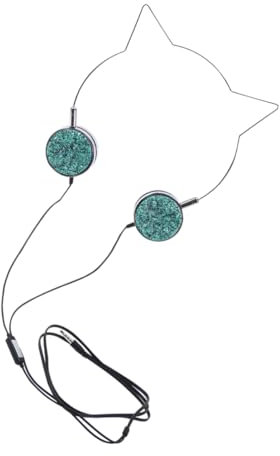 Angoily Cat Ear Headphones Stereo Sound and Microphone for Pc Laptop Phones for Gaming and Chatting Lightweight Design