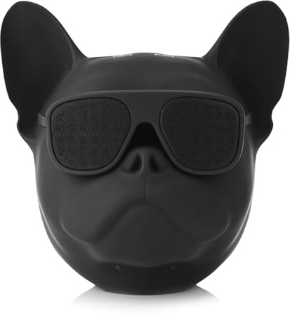 flexman Bluetooth Lautsprecher, Kabelloser Stereo Lautsprecher mit Französischer Bulldogge, Tragbarer 10 W G Musikplayer in Hundeform für Zuhause, Party, Café, Bar, Reisen