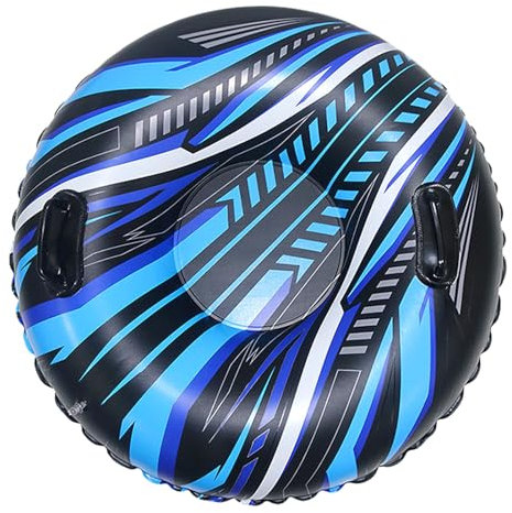 Snow Tube Inflatable Sledge 35in Heavy Duty Snow Sled with Handles Thickened Snow Tubes Winter Outdoor Snow Games for Kids and Adults Sledding Skating Skiing Winter Snow Toys