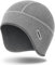 MELASA Warme Winter Fahrradhelm Mütze, Helmet Liner Skull Cap mit Brillenlöchern, HelmunterziehmüTze für Herren Damen Radfahren Skifahren Laufen Hellgrau
