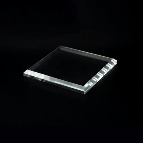 Super Clear K9 Glass Lens Cube Transparent Crystal Optical Photography Display Cuboid Prism Light Home Decor-Pad a 8x8x1cm