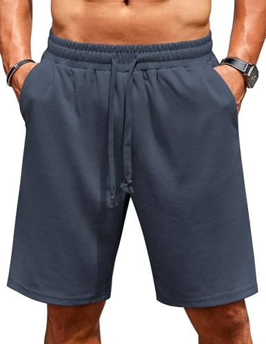 COOFANDY Pantaloncini Running Uomo Estivi Pantaloncini Sportivi Pantaloni Corti Basket Summer Shorts Blu Viola L