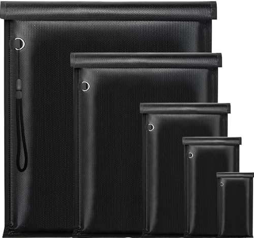 inaepeak Faraday Taschen, große Faraday-Käfig-Diebstahlsicherung, Anti-Tracking, RFID-Signalblocker, EMP-Tasche, Schlüsselanhänger-Schutz, Faraday-Taschen für Handys/Laptops/Tablets/Autoschlüssel
