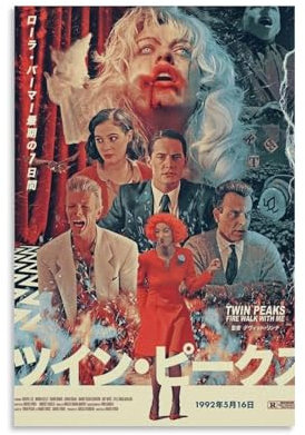 Twin Peaks Fire Walk with MeWall Dekoration, Ölgemälde, Leinwandgemälde, Wandkunst, Leinwandgemälde, Anime-Spiel-Poster, Heimdekoration, Ästhetik, 30 x 45 cm, ungerahmt, 10