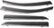 JYCNVKTP Kfz-Heckscheiben Windabweiser Für Mitsubishi Für ASX Für RVR 2010 2011 2012 2013 2014 2015 2016 2017 2018 2019 Seitensonnenabweiser Sonnenblenden-Windabweiser(Chrome Strip)