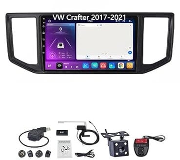 XIXIYAN Autoradio Bluetooth Car Multimedia Navigations GPS Für VW Crafter 2017-2021 Auto Zubehör Einfügen Und Verwenden Car Video Player Carplay Player,4 Core WiFi 1G+32G