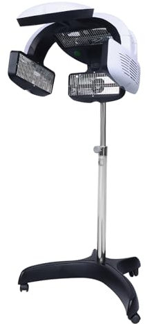 Bonnet de séchage, chauffage infrarouge, sèche-cheveux, permanente, 220 V, 1250 W, support réglable en hauteur, pour salon de coiffure, processeur de chauffage, base en forme de X, largement utilisé