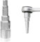 Radiator Spanner, Universal Radiator Spanner, 5-Stage Radiators Valve Key Step Wrench with Square Socket 1/2 Inch Ratchet Drive Radiators for Multiple Sized Valves Removal