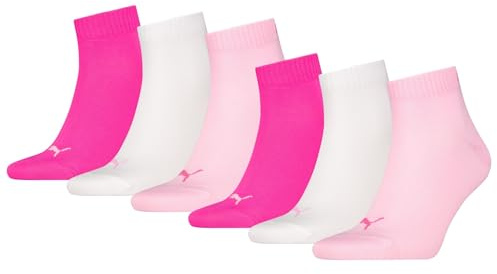 PUMA Unisex Quartersocken 6 Paar aus Baumwollmix, kurze Socken für Damen und Herren