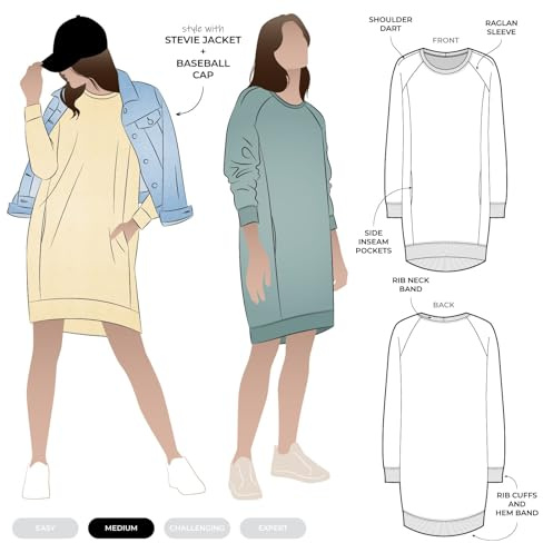 Style Arc Paper Sewing Pattern Anderson Knit Dress Dresses Sizes 4-16
