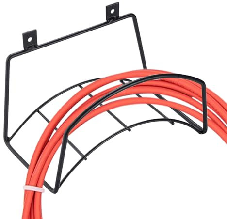 Buerfu Schlauchhalter Aus Stahl, Gartenschlauchhalter Wandmontage,Schlauchhalter Wand Für Wasserschlauch Verlängerungskabel Vakuumschlauch