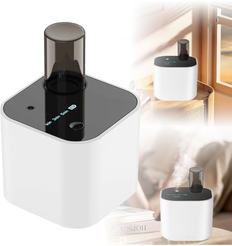 BAIFULAI Wasserloser Diffusor für ätherische Öle, Aroma Diffuser Kabellos Akku, 3 Niveau, Zyklische Duftverbreitung, Aromatherapie Zerstäuber, für Home Room Cars Büro, Ätherische Öle Nicht enthalten