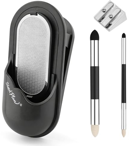 SzSFQ Sandpaper Pencil Sharpener Set, with Clip and Dust Collection Bag | with Pencil Sharpener and Artist Blending Sponge Pen, Multifunction, Charcoal Pencil Sharpener for Student Artist
