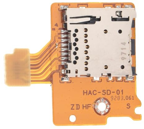 ANKROYU Remplacement de la carte de lecteur de carte de prise de fente de carte mémoire micro pour la console Construction ABS en aluminium de qualité professionnelle Ajustement pr