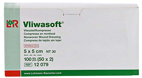 VLIWASOFT Vlieskompr.5x5cm steril 4-lagig, 150 St