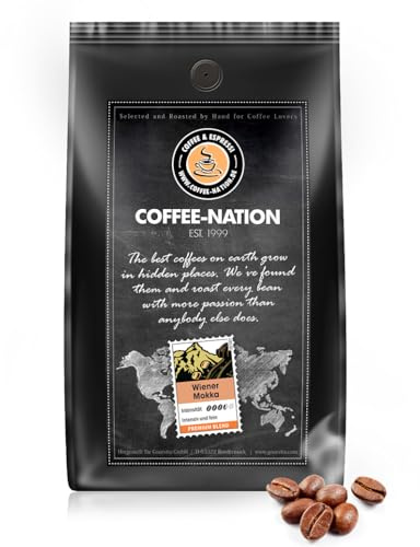 Coffee-Nation Wiener Mokka 1000g Bohnen| Spitzenqualität | Kaffeeliebhaber
