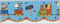 Bordüre Cheeky Monkeys lustiger Zirkus Zug Lasercut