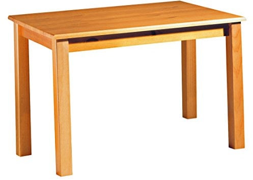 Moblit Mesa Fija Realizada en Madera de Pino Maciza Color Miel Serie Canet Medidas (73x120x80) cm (AltoxAnchoxFondo) Robusta y Duradera