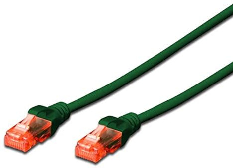 ewent Netzwerk-Patchkabel Cat 6 U/UTP, AWG 24/7, 2 RJ45 Stecker grün