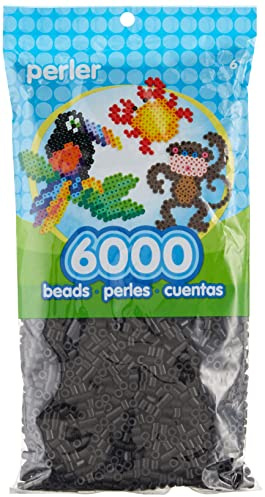 Perler Beads Fuse Beads for Crafts, Black, Small, 6000pcs