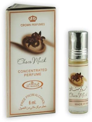 Al Rehab Choco Musk - Perfume de almizcle, 6 ml, 100% aceite