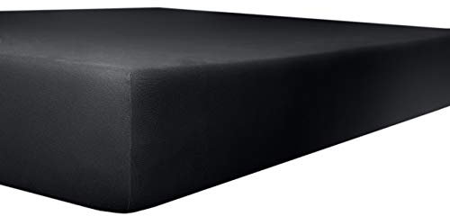 Kneer Qualität 22 Vario-Stretch Topper-Spannbetttuch 180x200x4-12cm 80 Onyx