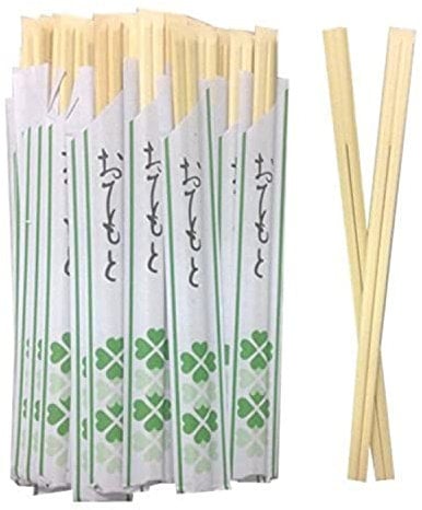 Solid No Splinter Chopsticks 40 pairs | Individually Wrapped Disposable Wooden Chopstick | Best for Sushi & Asian Dishes