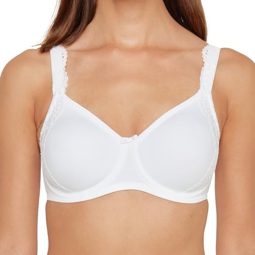 Susa Damen Londen BH, Weiß, 95C EU
