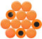 Large Orange Planning Office Magnets for Fridge, Whiteboard, Noticeboard, Filing Cabinet - 40mm dia x 8mm high - Pack of 12