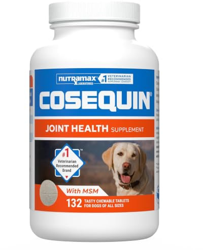 Nutramax Laboratories Cosequin Maximum Strength Joint Supplement Plus Msm - With Glucosamine And Chondroitin | Glucosamine + Chondroitin for Dogs with MSM, Supports Healthy Joints, All Breeds & Sizes, All Ages