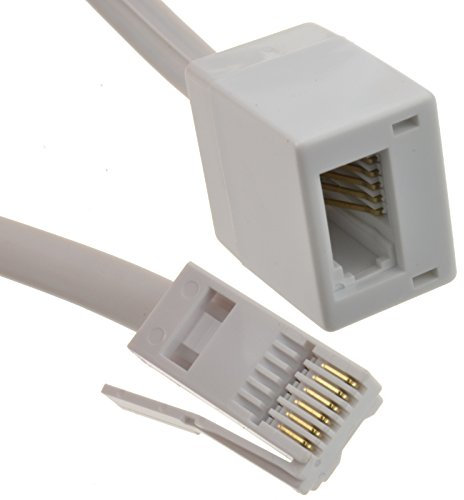 kenable BT Telephone Extension Lead For Office & Home 631a 6 Wire Cable 10m [10 metres]