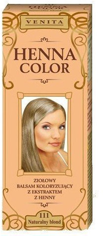 Henna Color 111 Natural Rubia Bálsamo Capilar Tinte Para Cabello Efecto De Color Tinte De Pelo Natural Gallina Eco
