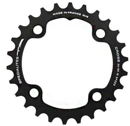 Spécialités TA Cross 4 Arm 10 Speed Plato, Unisex, Negro, Inner 28T
