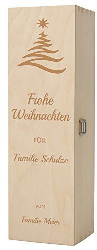 Historia Weinkiste aus Holz als persönliches Geschenk mit Gravur - Die individuelle Geschenkidee zum Fest