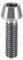 Tbest Titan M6 Schrauben, 6 Stück, M6X16/20, Silber, Kegelschraube mit Unterlegscheibe