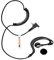 Receive/Listen only Compatible with Motorola MTH600 650 MTH800 MTH850 MTS850 MTP850 G shape radio earpiece Ear Hanger