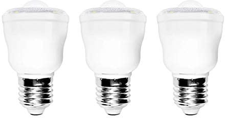ZFQ 3 Pack Smart PIR Motion Sensor Light Bulbs with E27 Base, 2W Equivalent 30W Incandescent, Cool White 6500K, Auto On/Off Night Lamp for Stairs, Garage, Hallway, Yard, AC 220-240V