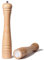 DeroTeno Salz- und Pfeffermühle Set, 2er-Set Gewürzmühle mit Keramikmahlwerk aus Gummibaumholz, H 30 cm