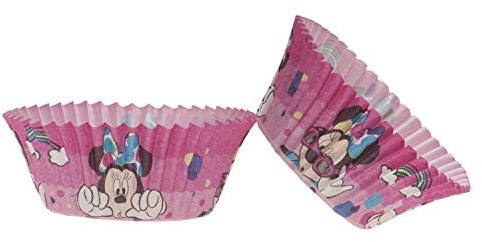 Dekora - Backformen Set | Muffin und Cupcake Formen Papier - 25 Stück - Minnie Mouse