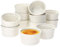 MamboCat 12er Set Muffin Förmchen Bianca weiße Auflaufform 120 ml I Creme Brulee Schälchen Set Porzellan spülmaschinenfest I Souffleeförmchen backofenfest I kleine Dessertschalen Ø 9 cm